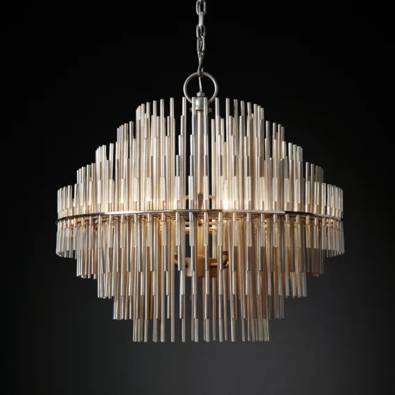 Emile Industrial Wind Round Chandelier 50" 60"( customized size)