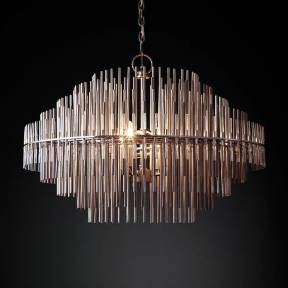 Emile Industrial Wind Round Chandelier 50" 60"( customized size)