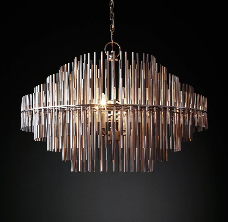 Emile Industrial Wind Round Chandelier 50" 60"( customized size)