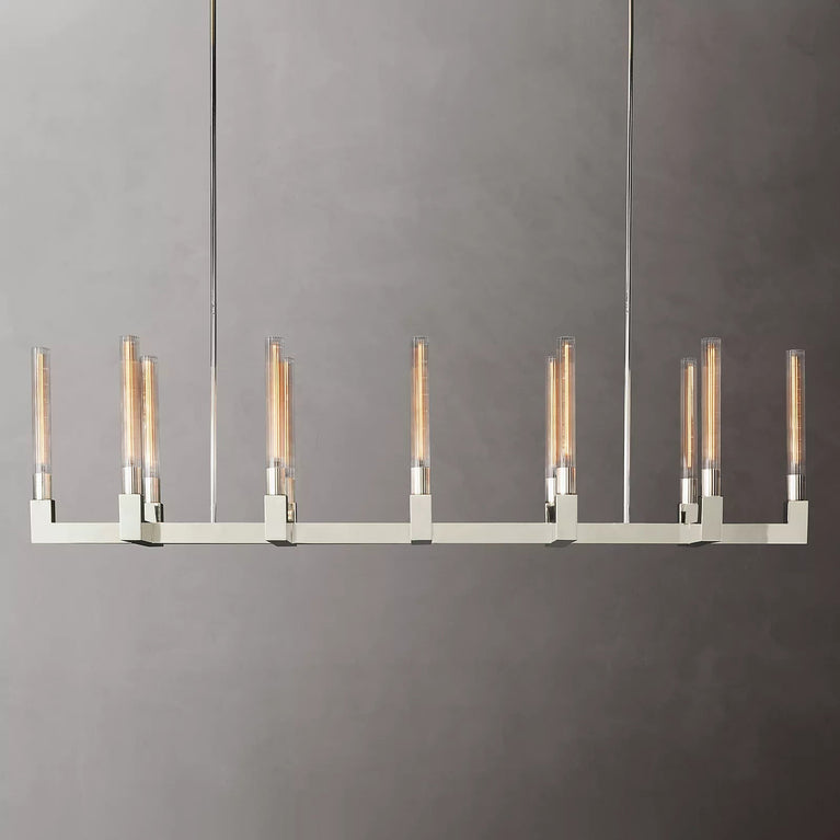 Cannele Linear Candlestick Linear Chandelier Light 67"