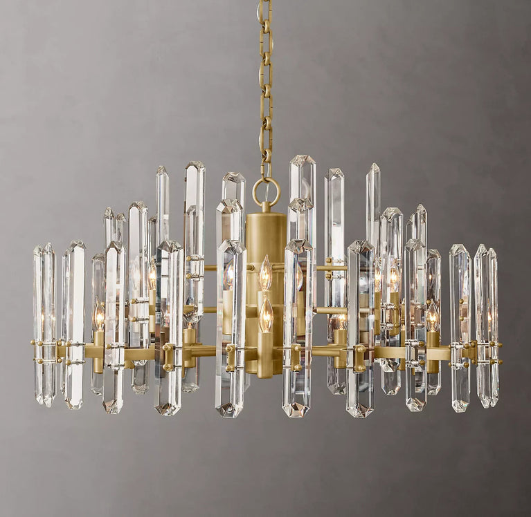Bonnington Crystal Round Chandelier 37"