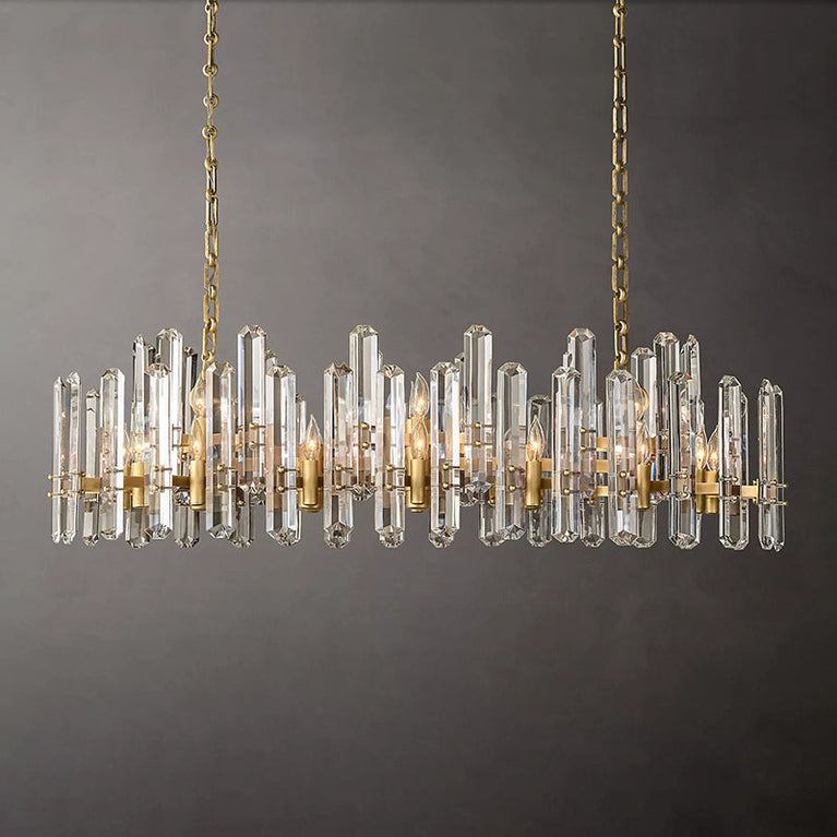 Bonnington Crystal Rectangle Chandelier 54"