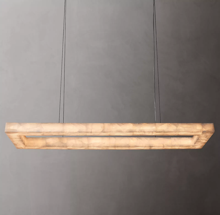 Rivage Rectangle Chandelier 72"