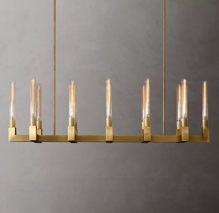 Cannele Linear Candlestick Linear Chandelier Light 55"