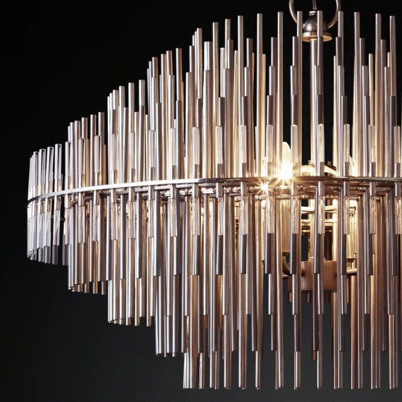 Emile Industrial Wind Round Chandelier 50" 60"( customized size)