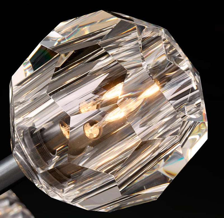 Bille De Clear Crystal Double Ball Pendant Lighting