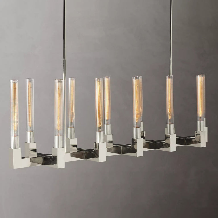 Cannele Linear Candlestick Linear Chandelier Light 55"