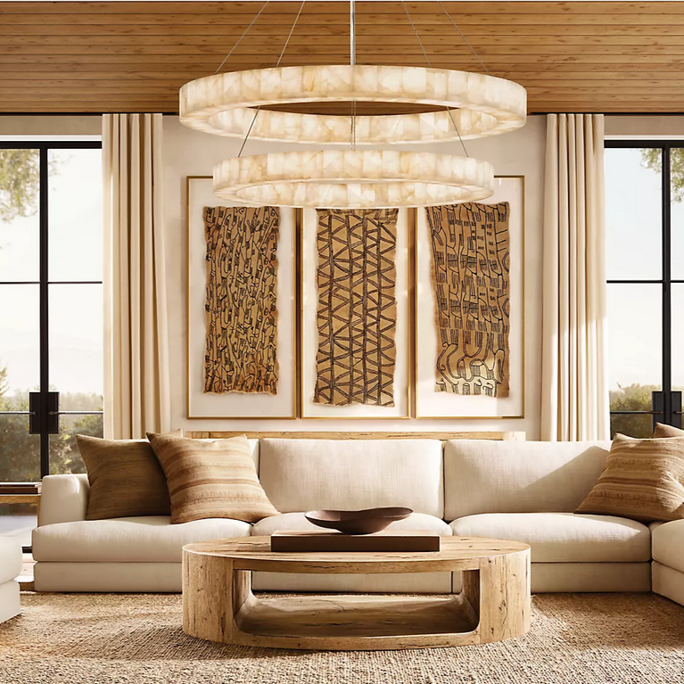 Rivage 2-Tier Round Chandelier 60"
