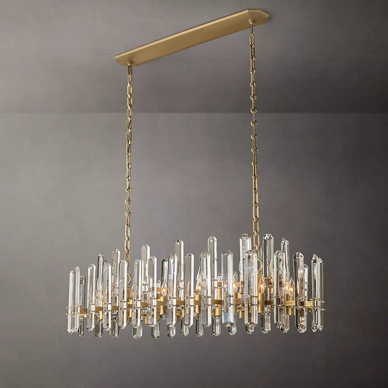 Bonnington Crystal Rectangle Chandelier 54"