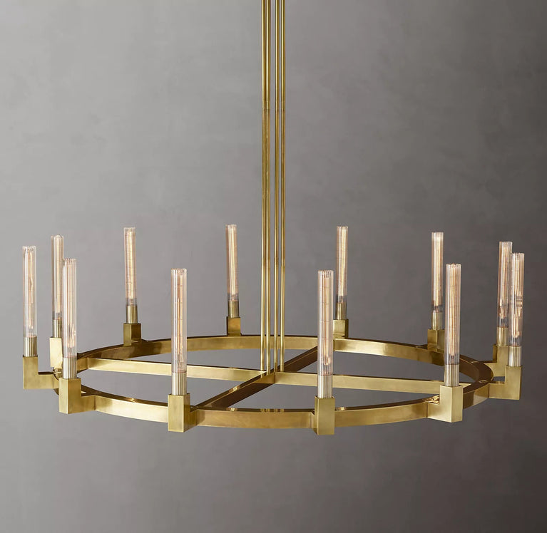 Candlestick Round Chandelier 60"