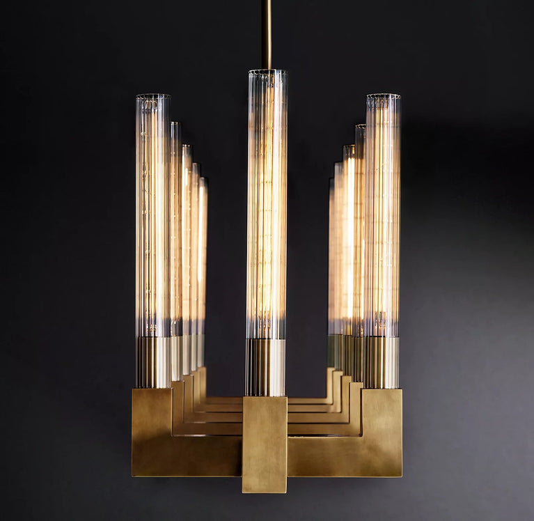 Cannele Linear Candlestick Linear Chandelier Light 55"