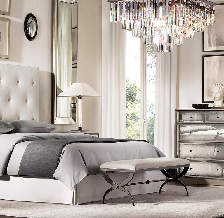 Clavel Multi-Tier Crystal Square 47" chandelier lights for home