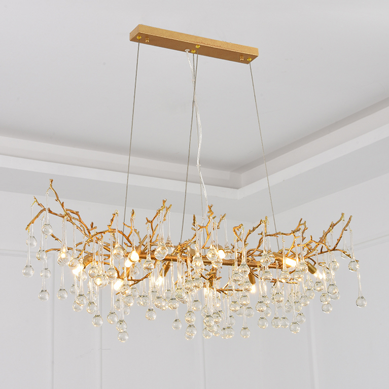Louise Clear Crystal Branch Chandelier, Unique Chandelier Designs
