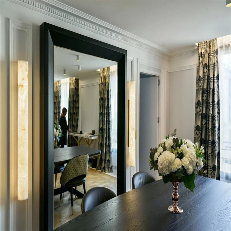 Grandeur Alabaster Grand Linear Hallway Sconce