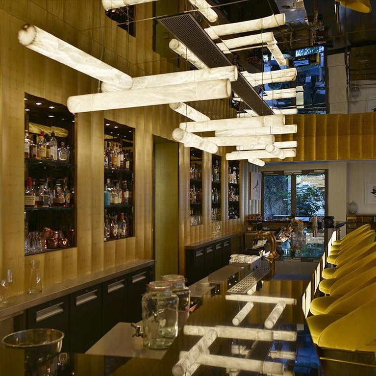 Grandeur Alabaster Linear Pendant Light, Bar Pendant Light