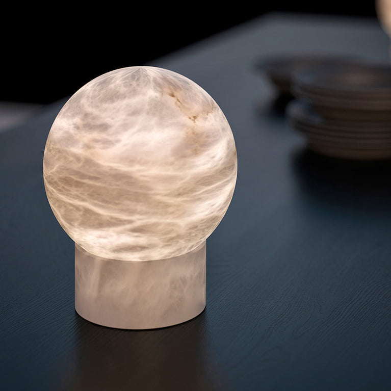 Anthea Alabaster Table Lamp, Bedside Table Lamp