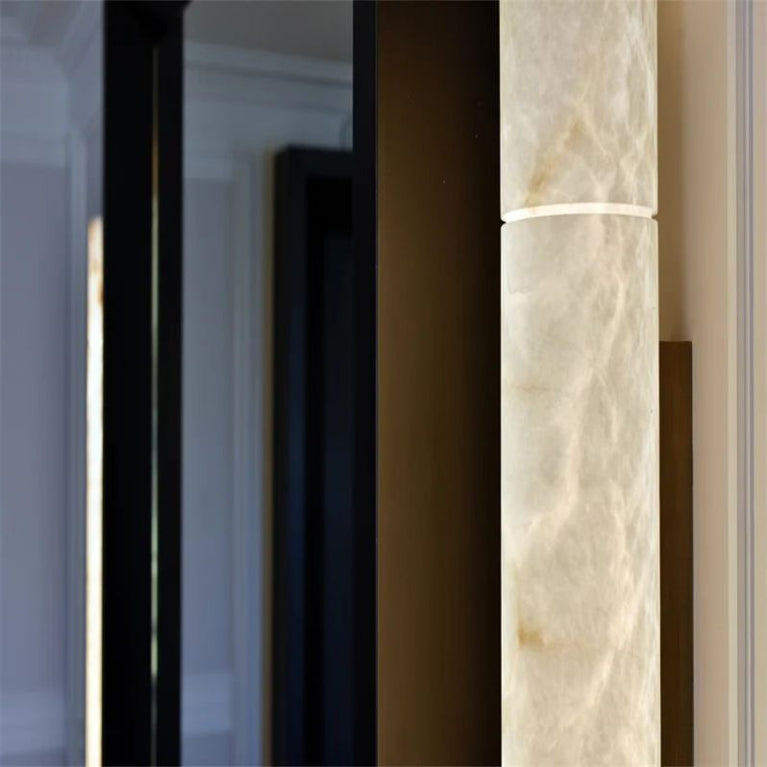 Grandeur Alabaster Grand Linear Hallway Sconce