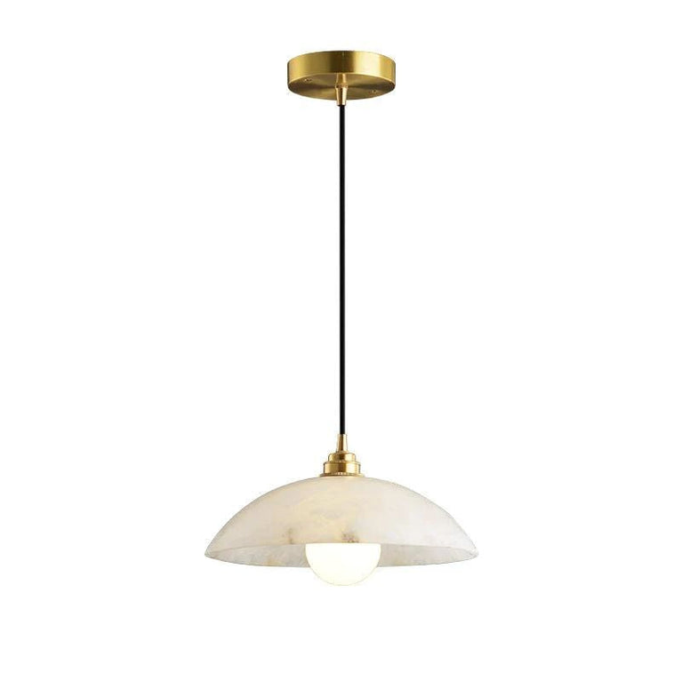 Mona Alabaster Dome Pendant Light, Cord Adjustable