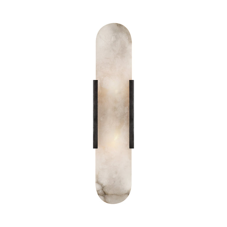 Elysian Modern Alabaster Bedroom Sconce, Modern Wall Light
