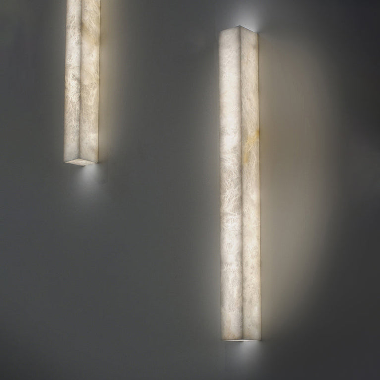 Mia Rectangular Modern Alabaster Wall Light