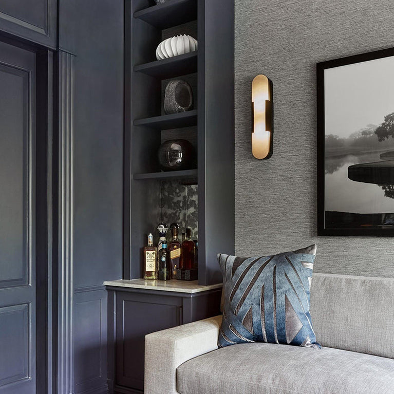 Elysian Modern Alabaster Bedroom Sconce, Modern Wall Light
