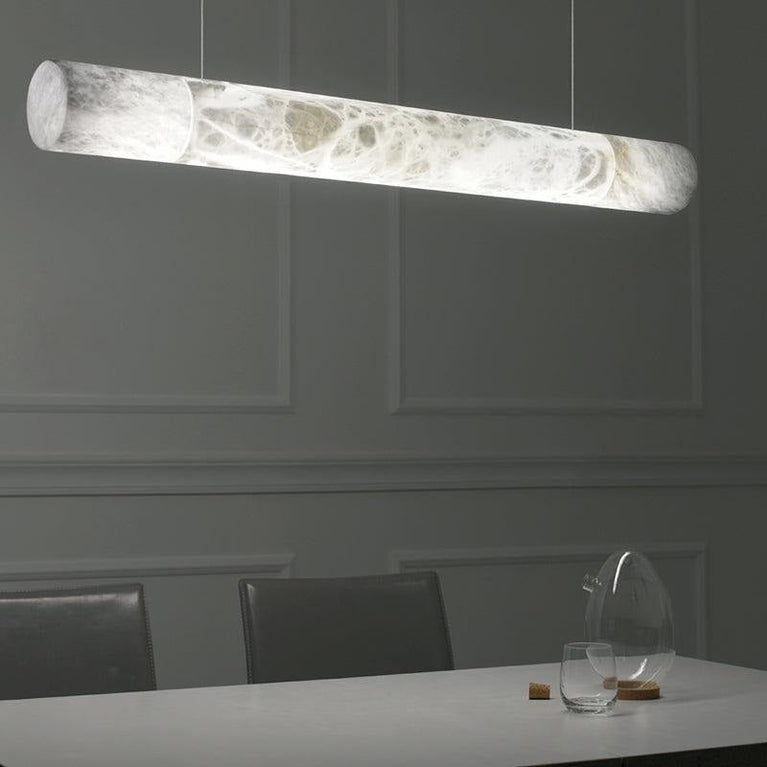Grandeur Alabaster Linear Pendant Light, Bar Pendant Light