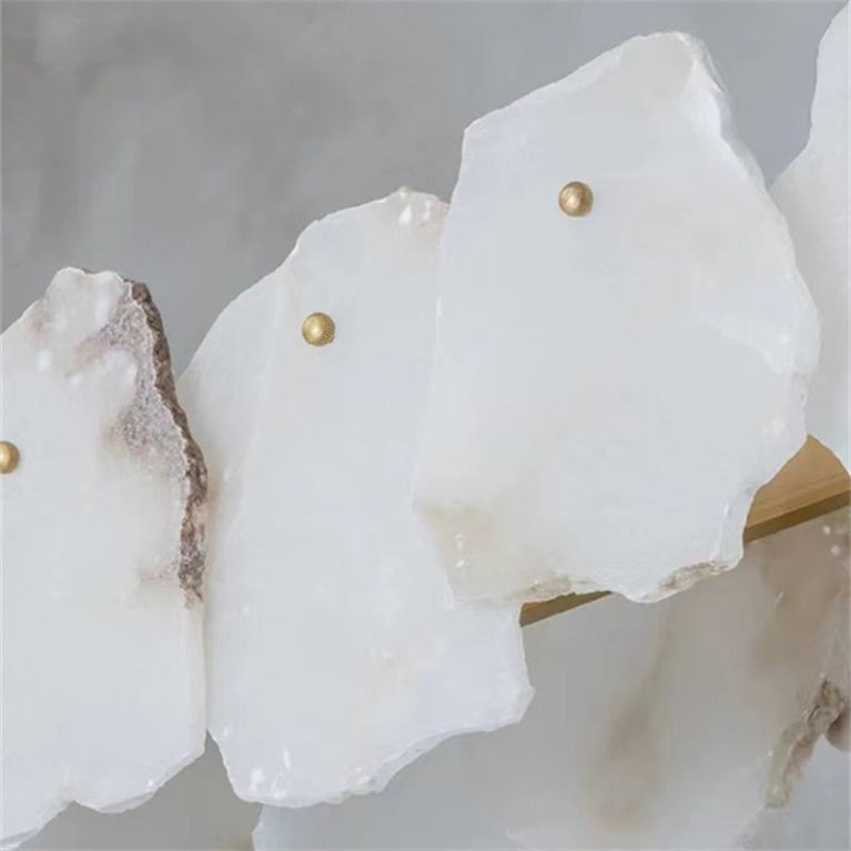 Modern August Marble Linear Chandelier