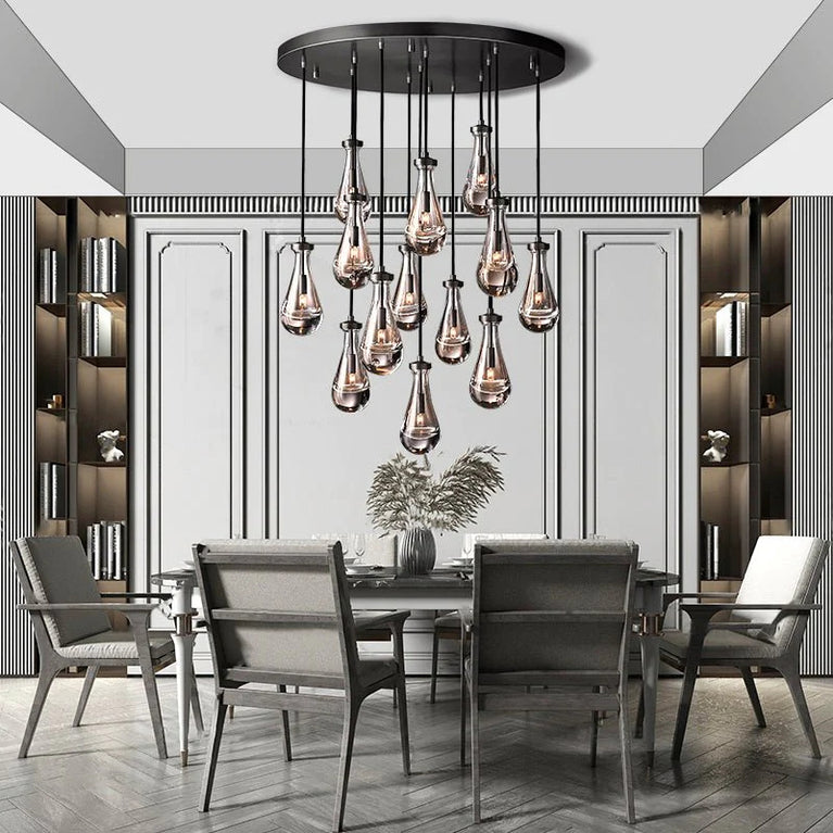RAINDROP Drew Round 13-Light Chandelier For Living Room