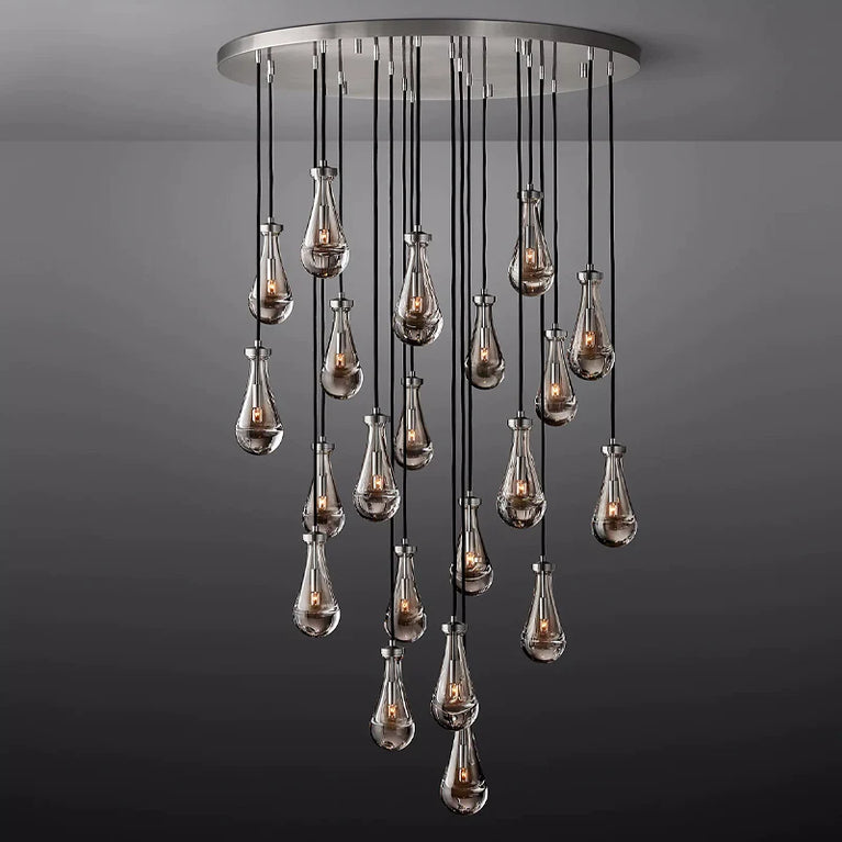 RAINDROP Drew Modern Round 21-Light Chandelier