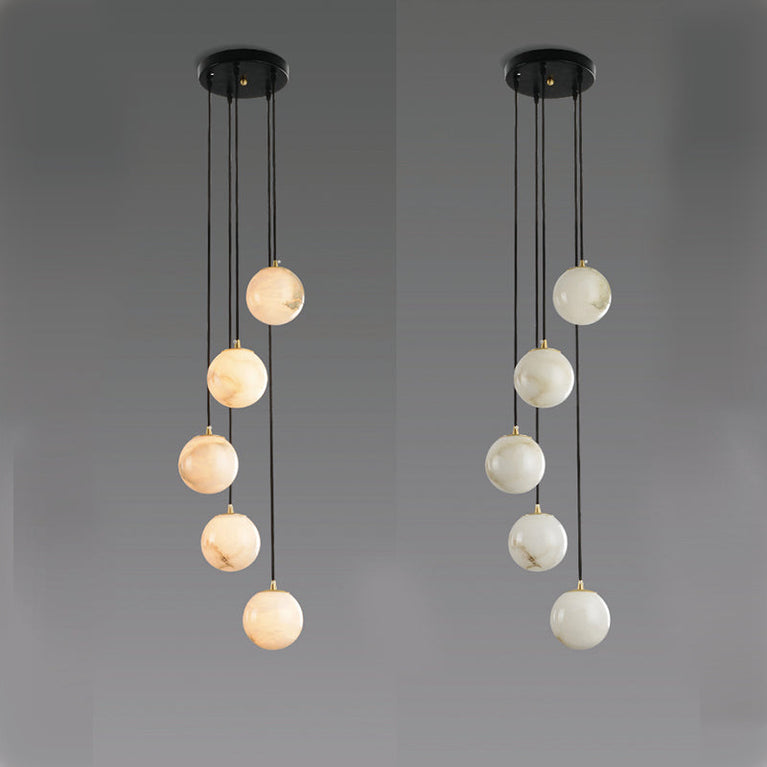 Yanna Long chandelier for Duplex staircase light lucite