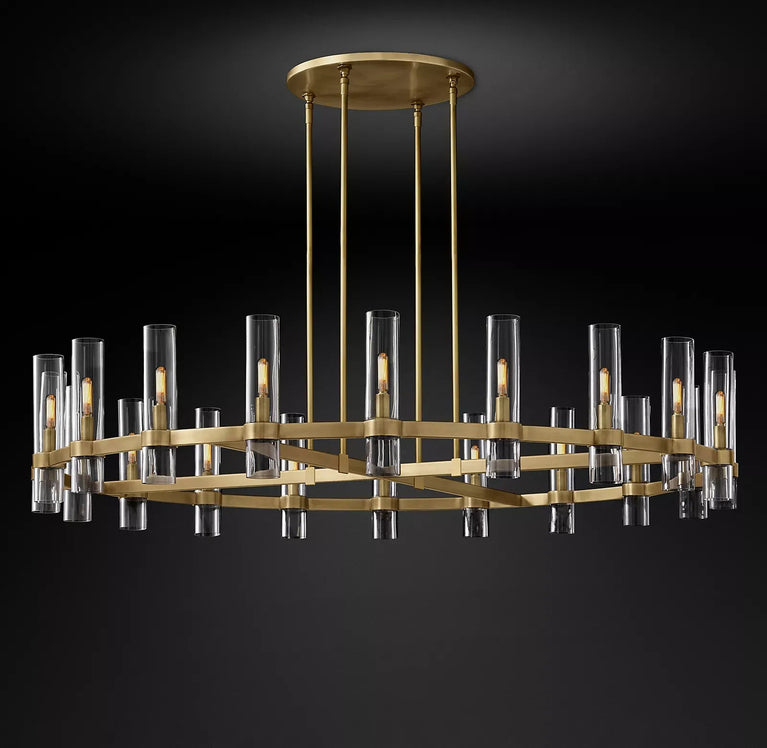 Ravelle Round Chandeliers 60" Modern Chandelier Light