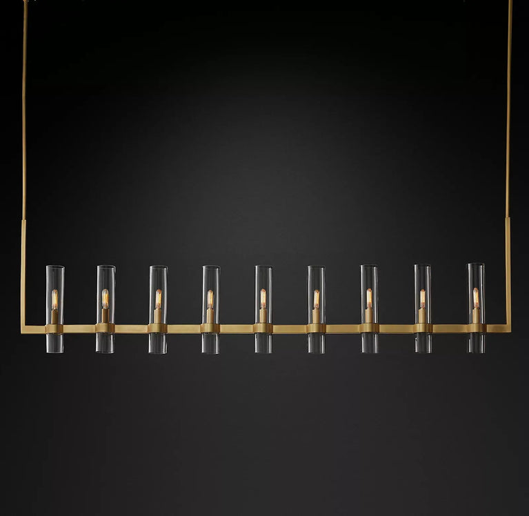 Ravelle Linear Chandelier 71" Modern Dining Room Lighting