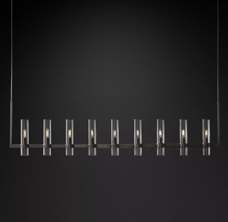 Ravelle Linear Chandelier 71" Modern Dining Room Lighting