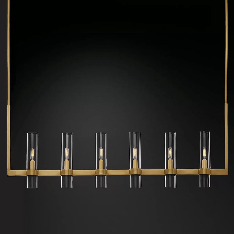 Ravelle Linear Chandelier 41" Modern Dining Room Lighting