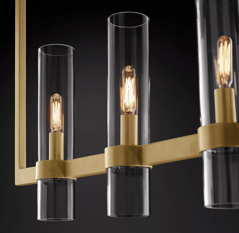 Ravelle Linear Chandelier 41" Modern Dining Room Lighting