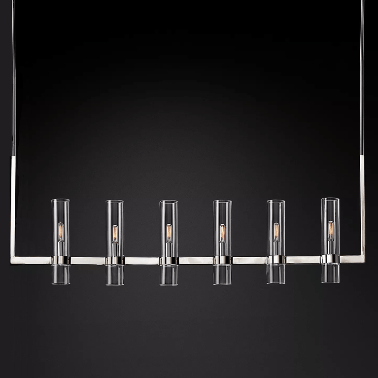 Ravelle Linear Chandelier 41" Modern Dining Room Lighting