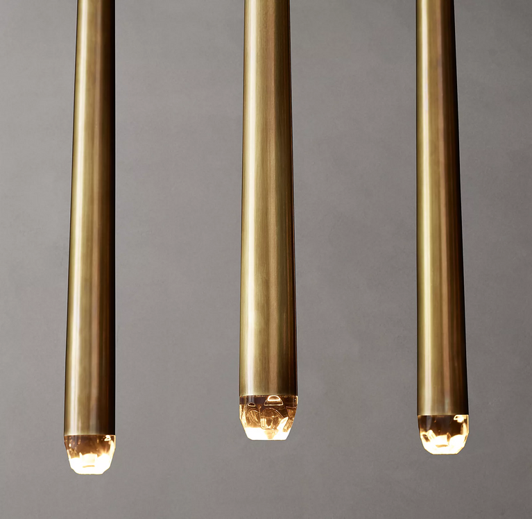 Aquitaines Linear Chandelier Light 72" Foyer Light Fixtures