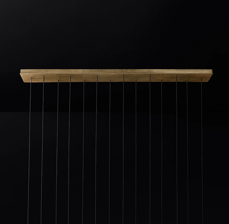 Aquitaines Linear Chandelier Light 72" Foyer Light Fixtures