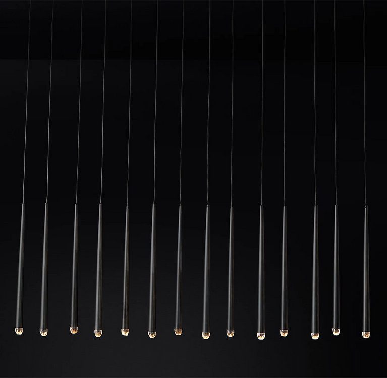 Aquitaines Linear Chandelier Light 72" Foyer Light Fixtures