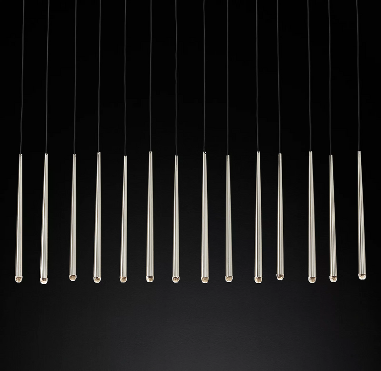 Aquitaines Linear Chandelier Light 72" Foyer Light Fixtures