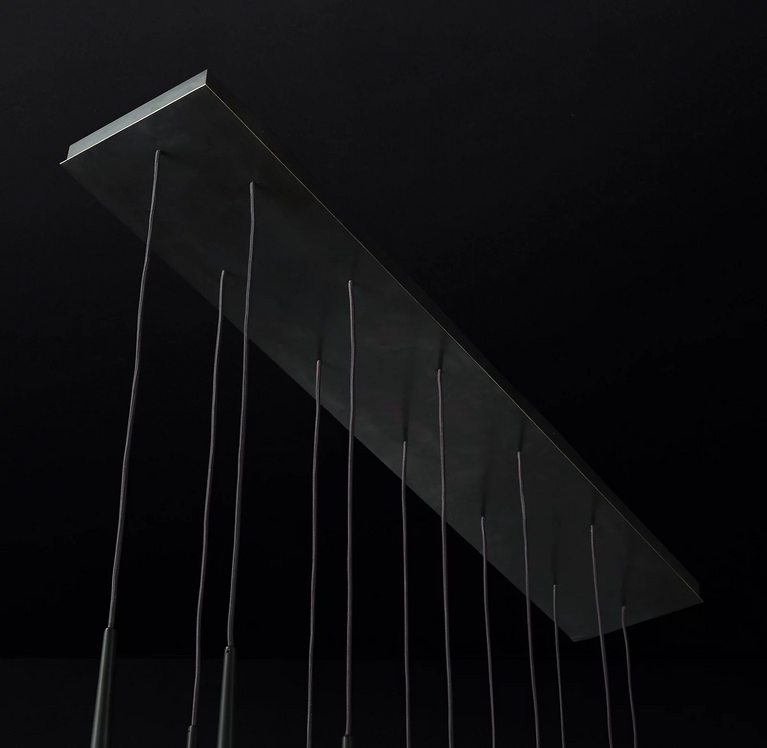 Aquitaines Linear Chandelier Light 60"
