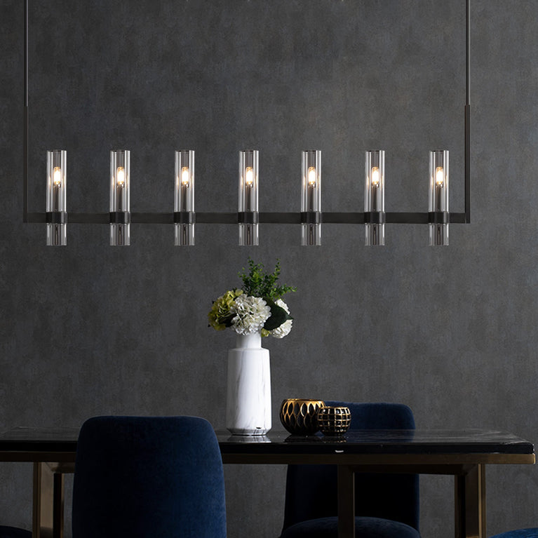 Ravelle Glass Linear Chandelier 50"(customized)