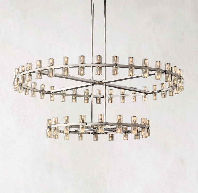 Arcachones Led Round Two-tier Chandelier 60"