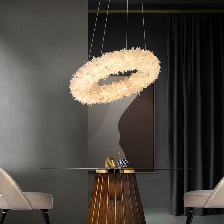 Primary Crystal Cluster Round Modern Chandelier chandeliers for dining room,chandeliers for stairways,chandeliers for foyer,chandeliers for bedrooms,chandeliers for kitchen,chandeliers for living room Rbrights