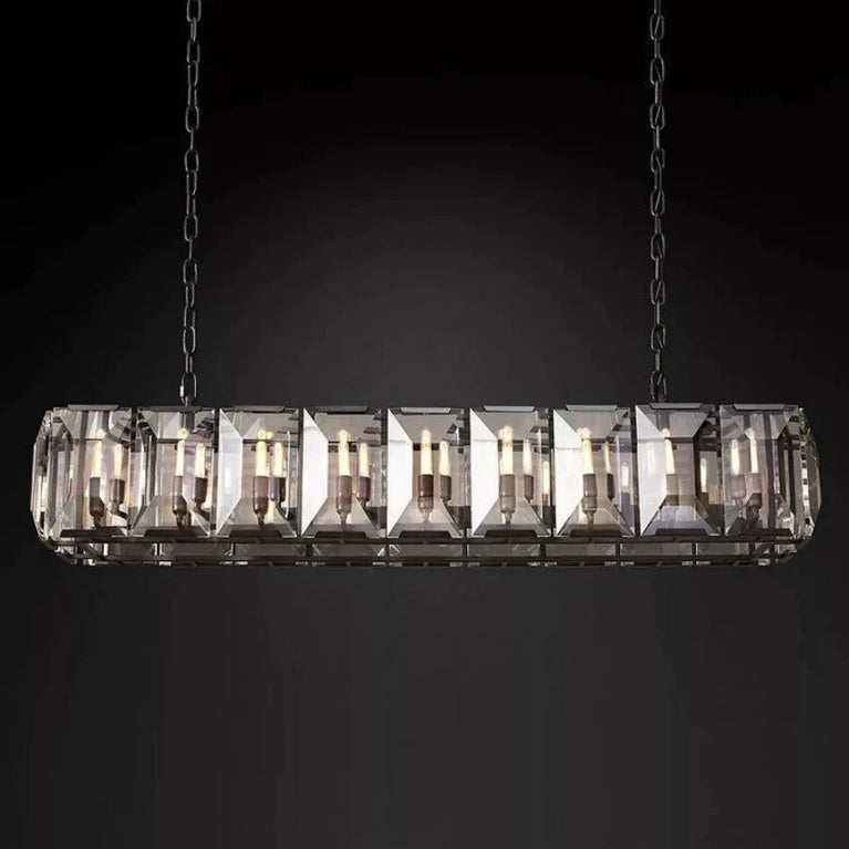 Harlow Crystal Rectangle Chandelier 61"