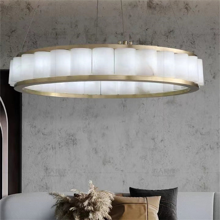 Winnie marble Round chandelier 23" 30" 40"