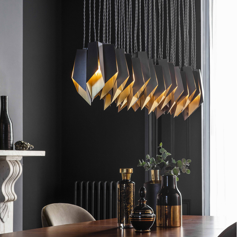 Ralap Island Dining Table Industrial Chandelier