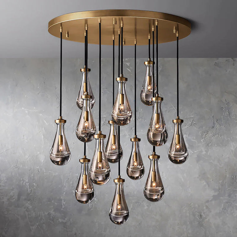 Raindrop De Round Chandelier 36"