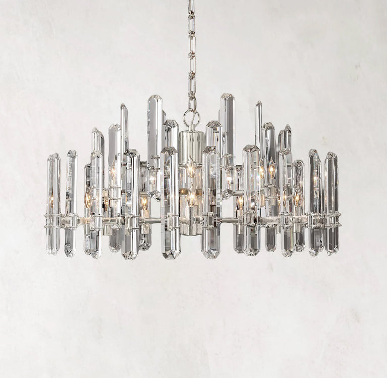 Bonnington Round Chandelier 36" Crystal Chandelier