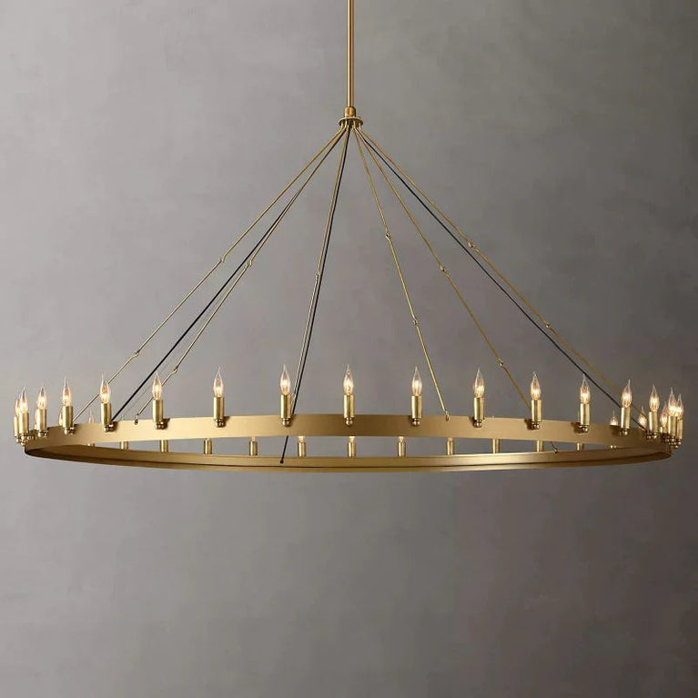 Camino Vintage Candelabra Round Chandelier 73"